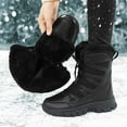 thumbnail image 5 of Women's Boots Winter Boots Insulated Lined Outdoor Cold Weather Thermal Comfortable Traction Sole, 5 of 8