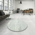 thumbnail image 4 of Ahgly Company Machine Washable Indoor Round Contemporary Gray Cloud Gray Area Rugs, 3' Round, 4 of 7