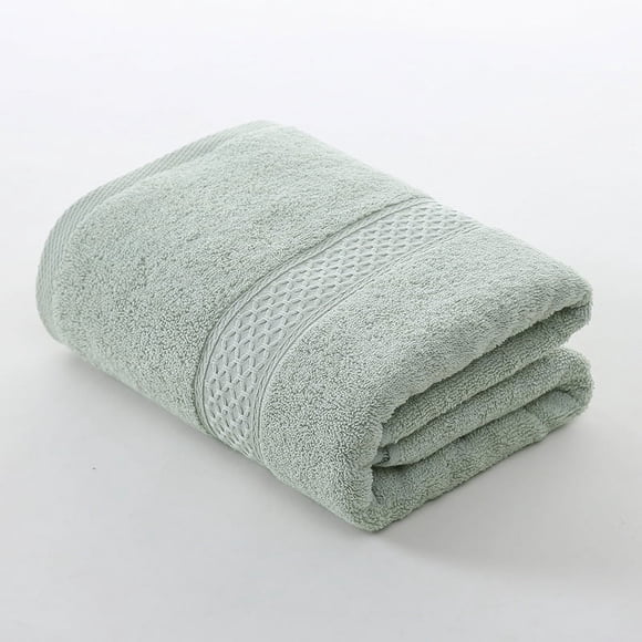 Nvzi Juego de toallas de baño de lujo de 4 piezas (27,5 x 55 pulgadas), 100 % algodón hilado en anillos, toalla de secado rápido liviana y muy absorbente (verde claro)