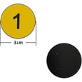 thumbnail image 2 of Etiquetas de números de plástico Etiquetas numeradas grabadas Etiquetas de identificación Etiquetas clave sin agujero, 2 of 5