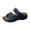 Blue, variant on Women Round Toe PU Cutout Platform Sandals Padded Insole Slip On Beach Vacation Summer Casual Shoes