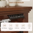 thumbnail image 6 of Motorized TV Lift Cabinet for 55-60” TVs, Farmhouse TV Stand, Entertainment Center with Storage Cabinets & Sliding Barn Doors, TV Media Console Table with Charging Station for Living Room, Brown, 6 of 9