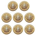 thumbnail image 1 of 10pcs Gold 25mm Metal Decorative Buttons Logo Jacket Suit Buckle, 1 of 5