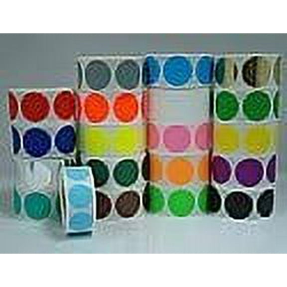 500 Labels 3/4" Round Teal Color Coding Coded Inventory Dot Stickers