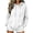 White, variant on Mifsaly Womens Oversized Hoodies Long Sleeve Cozy Pullover Tops with Pocket Fashion Loose Fit Comfortable Warm Causal Sweatshirts