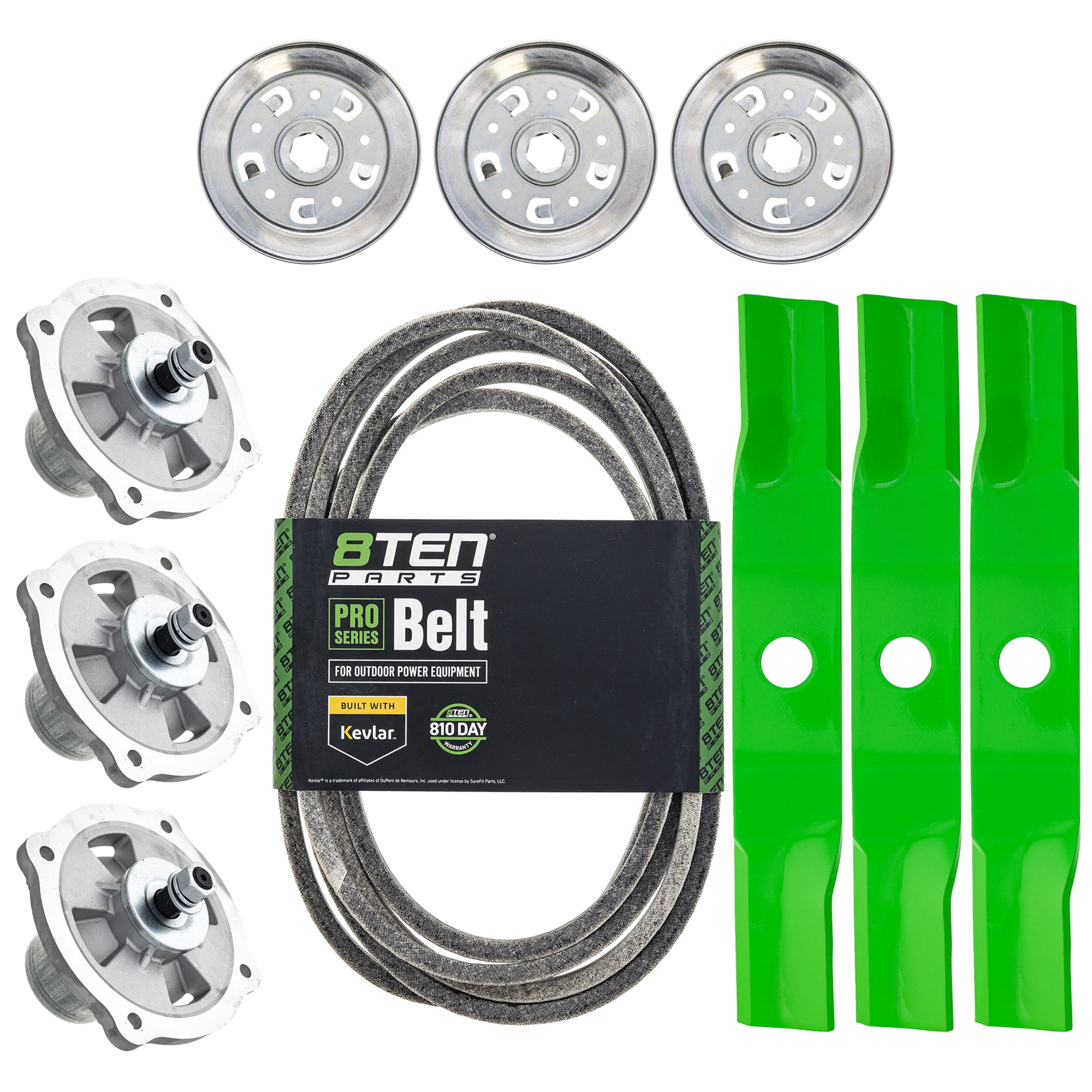 8TEN Blade Spindle Belt Kit for Kubota RCK54P-724Z Z724 54-inch