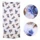 thumbnail image 3 of Cortina transparente para ventana con estampado de rosas románticas de 1x2m para hogar, Hotel, balcón decorativo, cortina transparente (azul), 3 of 8