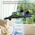 thumbnail image 5 of Skyriders RC Jet, 360 Flips Stunt Helicopter with LED Light, Remote Control Foam Hovering Airplane for Beginners (Blue), 5 of 10