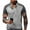 Gray, variant on Yiaimeir ‌Men's Semi-Zipper Casual Stand Collar Short-Sleeved Shirt Summer New‌