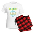 thumbnail image 5 of CafePress - No War In Ukraine Support American Ukraini Pajamas - Women's Short Sleeve Print T-Shirt and Pants Light Cotton Pajama Set, 5 of 7