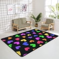 thumbnail image 4 of FREEAM Soft Rug Large Area Rugs, Bright Colorful Hearts Comfortable Indoor Carpet, Baby Play Mat for Living Room Bedroom Nursery Home Decor Floor Mat 80x58inch, 4 of 6