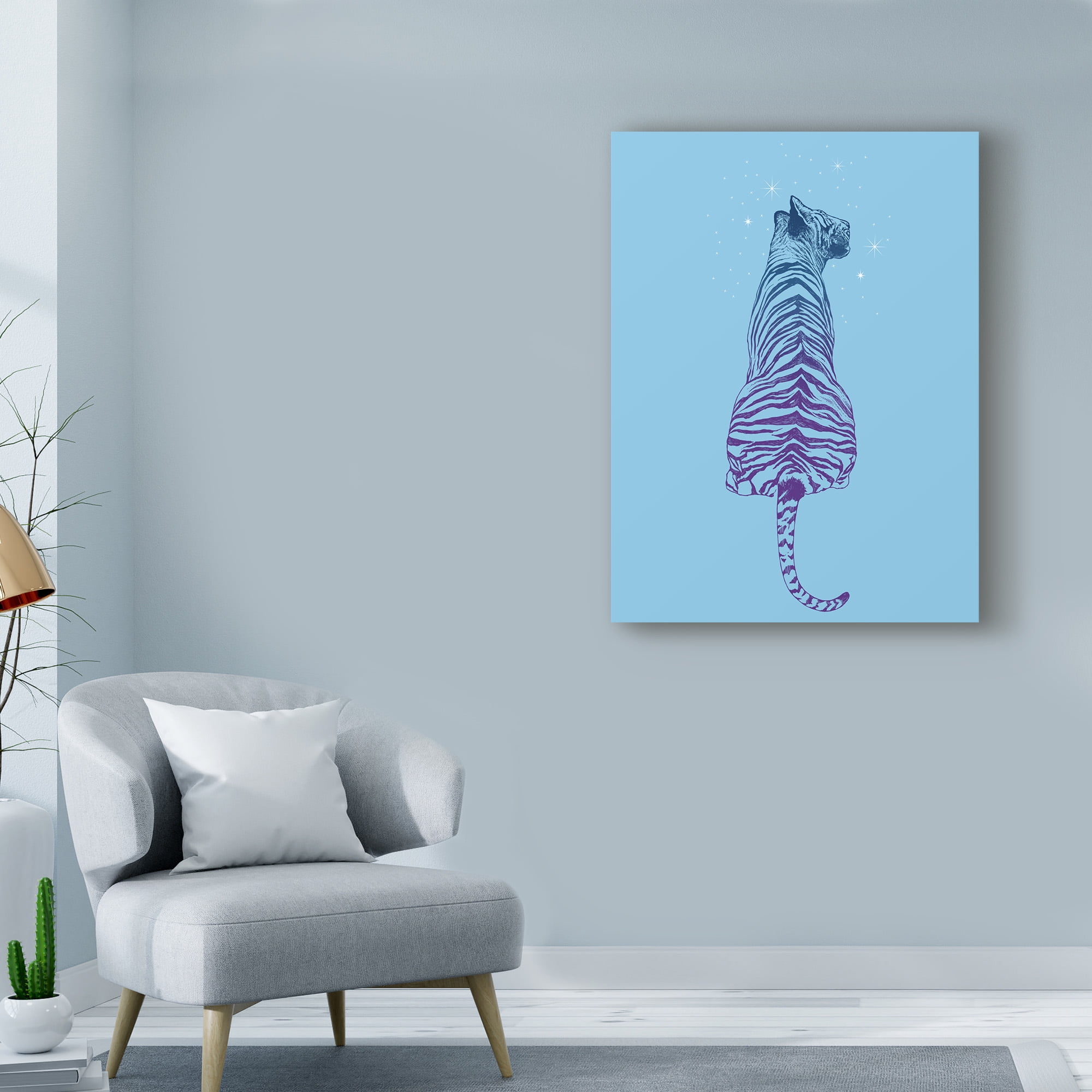 Trademark Fine Art 'Tiger Wonder' Canvas Art by Rachel Caldwell