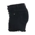 thumbnail image 4 of qILAKOG Women's Denim Shorts 5" Raw Hem Distressed Button Down Elastic Waist Stretch Slim Fit Shorts Jeans for Women Casual Hot Jean Shorts for Summer,L, 4 of 8