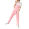 thumbnail image 5 of Sherrylily Girls Casual Sleeveless Spaghetti Strap Jumpsuit Loose Fit Romper Long Pants with Pockets, 5 of 5