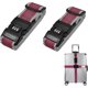 thumbnail image 1 of Correas de equipaje BRI ajustables con bloqueo codificado Paquete de 2 rojo y gris 2 m, 1 of 4