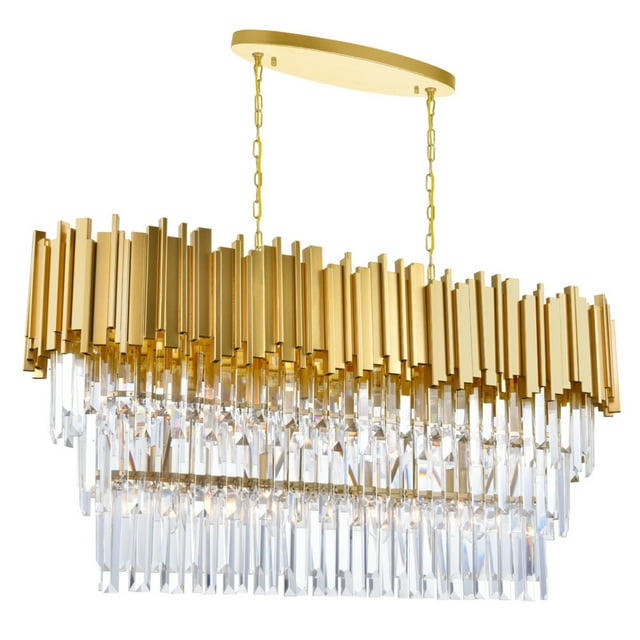 CWI Lighting 9 Light Pool Table Light with Medallion Gold Finish