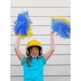 thumbnail image 3 of 12 Pack Cheerleading Pom Poms Sports Dance Cheer Plastic Pom Pom For Sports Team Spirit Cheering, 3 of 5