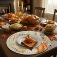 thumbnail image 3 of Single-Sided Printed Linen-Like Fall Placemats - 13.98in Maple & Pumpkin Themed Table Mats for Home Decor, Adds Festive Vibe to Dining Tables, Ideal for Fall Meals & Gatherings, 35.5cm, A, 3 of 6