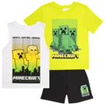thumbnail image 1 of Set de 3 Piezas para Niños Minecraft: Remera, Musculosa y Shorts Talle 7, 1 of 8