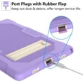 thumbnail image 5 of Case for Samsung Galaxy Tab A8 or Tablet Model SM-X200/X205/X207, Slim Duty Drop Proof Shockproof Protective Cover with Stand and Pencil Holder for Samsung Galaxy Tab A8 10.5 inch 2022 (Purple), 5 of 14