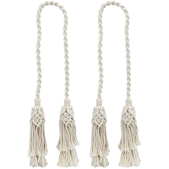Tassel Curtain Tieback Cotton Rope Tie Back Holdback Hanging Pendants For Home Bedroom Office Window Decoration