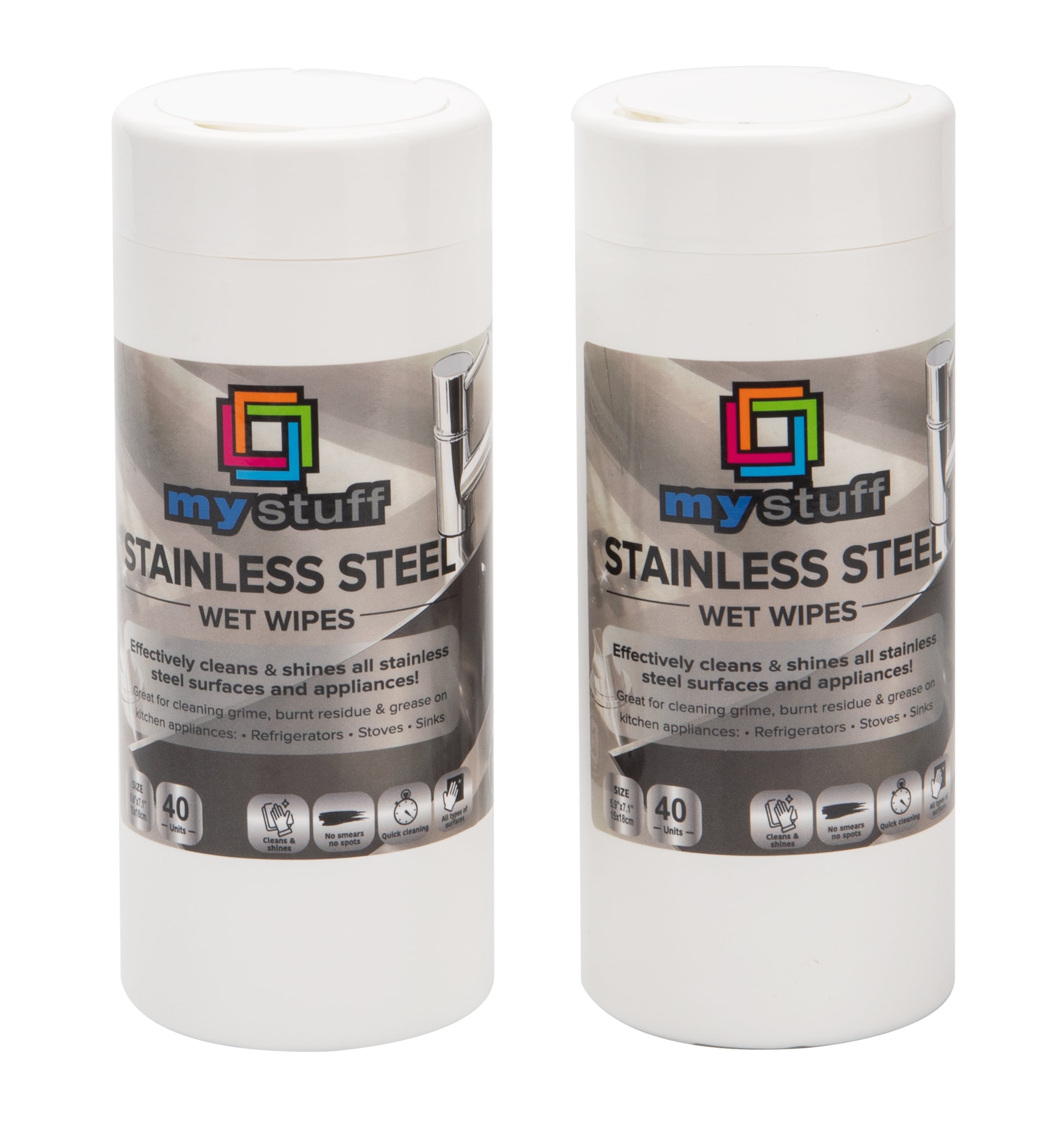 My Stuff AllPurpose Stainless Steel Cleaning Wipes, Stainless