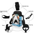 thumbnail image 5 of HELLHERO Shark Pattern Design Lightweight Travel Crossbody Purse Polyester for Men, Women, 5 of 7
