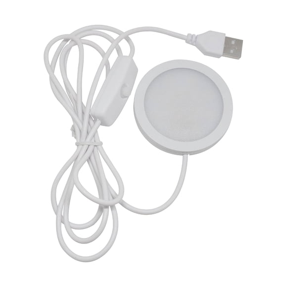 Advancent Las luces LED de la decoración del sitio del ABS con la instalación fácil del interfaz universal del USB llevaron la tira de luz Iluminación y accesorios luz tricolor Concha blanca