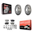 thumbnail image 1 of Transit Auto Rear Coated Disc Brake Rotors and Semi-Metallic Pads Kit for Car Honda Civic Acura CSX ILX KGF-101424, 1 of 11