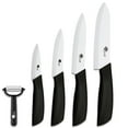 thumbnail image 1 of Akatsuki Ceramic Knives Complete Kitchen Unit,3 4 5 6inch Chef Knife Utility Fruit Slicing Peeler with Sheath White Blade, 1 of 6