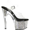 thumbnail image 2 of Women's Pleaser Adore 708CG Ankle Strap Sandal, 2 of 4