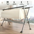 thumbnail image 4 of Joybos Heavy Duty Clothes Drying Rack, Adjustable & Foldable Garment Rack with 20pcs Windproof Hooks for Outdoor Indoor, 4 of 12