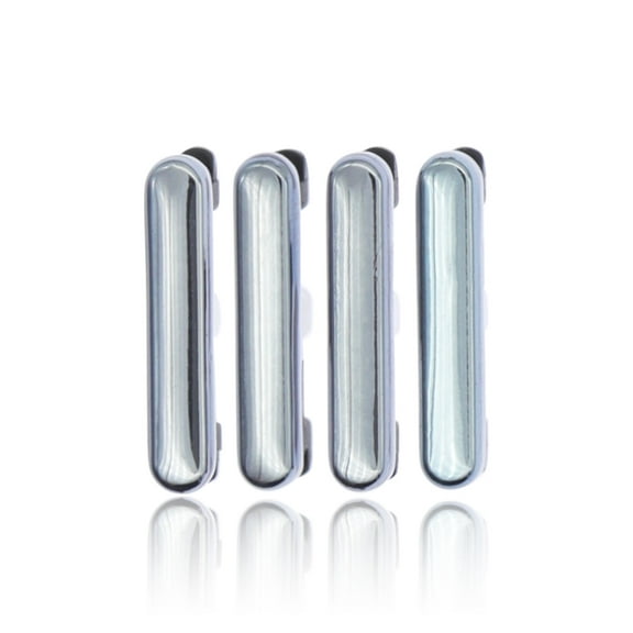 Replacement Hard Buttons (Power / Volume) Compatible For LG Stylo 6 (Black) (4 Piece Set)