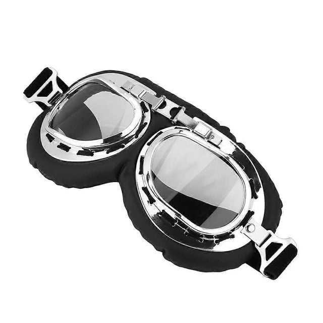 Motorcycle Cycling Windproof Anti UV Goggles Outdoor Skiing Protective Glasses Clear Lens