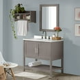 thumbnail image 6 of Alaterre Furniture 36in Wood Bathroom Vanity with Soft-Close Doors, Gray, 6 of 10