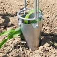 thumbnail image 4 of Bulb Planter Tool - 2026 Upgraded Heavy-Duty Stainless Steel Garden Transplanter for Bulbs, Plants, Fruit Trees, Hole Digging & Seeding, 4 of 8