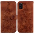 thumbnail image 2 of Compatible with Samsung Galaxy A41 Embossed Lily Wallet Case with Card Holder PU Leather Flip Cover, 2 of 5