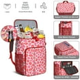 thumbnail image 5 of Nature Inspired Aesthetic Floral Retro Insulated Cooler Bag - 20L Soft Cooler with Padded Straps, 5 of 5