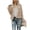 Coffee, variant on Dellytop Womens Open Front Faux Fur Cardigan Shaggy Jacket Coat