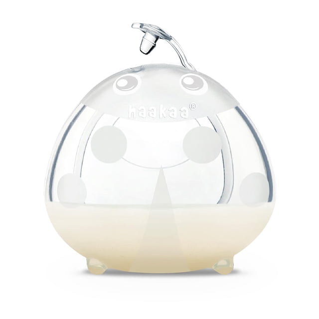 Recolector de Leche Haakaa Ladybug para Lactancia, Suave Silicona, 75 ml