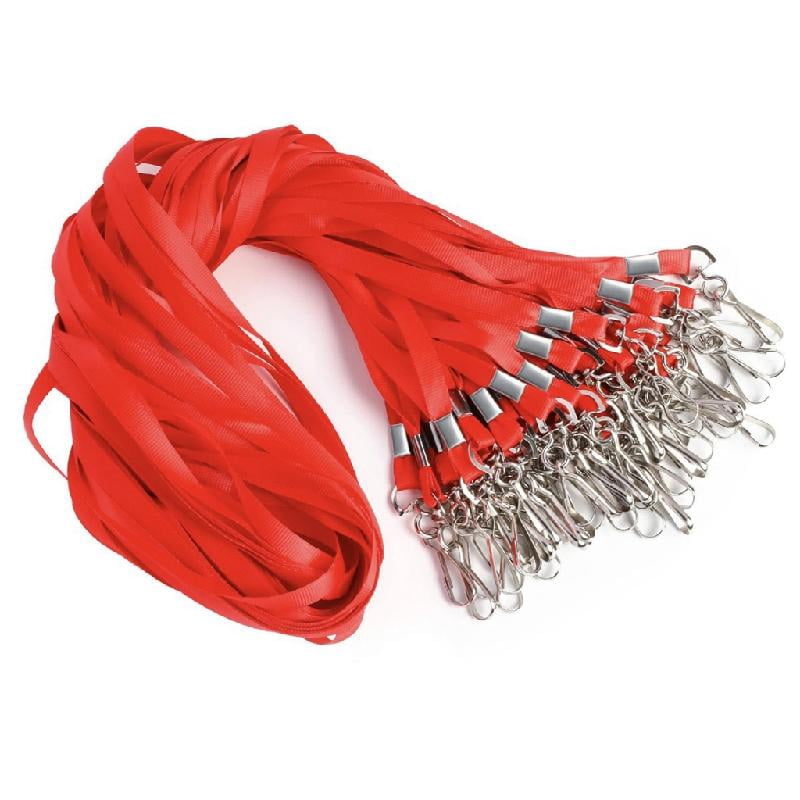100 Pcs Lanyards Lanyard with Clip Soft Lanyard Neck Strap Lanyard for Name Badge Holder