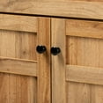 thumbnail image 6 of Baxton Studio Glidden Modern and Contemporary Oak Brown Finished Wood 1-Drawer Shoe Storage Cabinet, 6 of 7