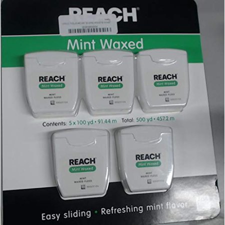 Johnson Johnson Reach Mint Waxed Dental Floss 5 Count Walmart Canada