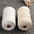 thumbnail image 3 of 3mm 100m/200m DIY Hand-Woven Cotton Craft Macrame String Braided Tapestry Rope, 3 of 8