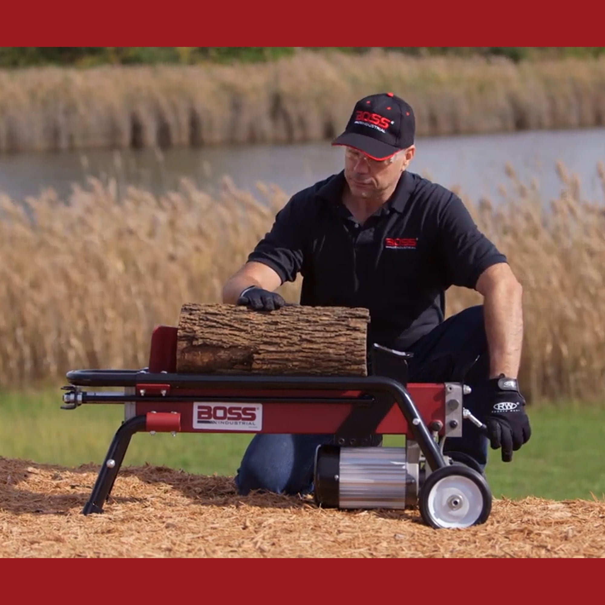 Boss Industrial 7 Ton Lightweight Hydraulic Electric Home Log