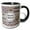 Black/White, variant on 3drose, Ramadan Mubarak - Blessed Happy Eid Wish - Red Mint Turquoise Mosaic, 15oz Two-tone Red Mug