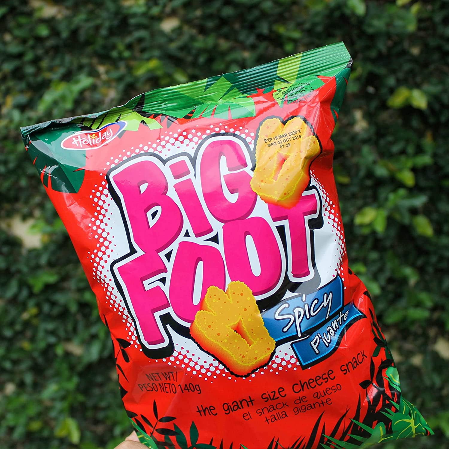 Holiday Big Foot Cheese Snack, Spicy Picante, 0.9 oz. (Pack of 12)