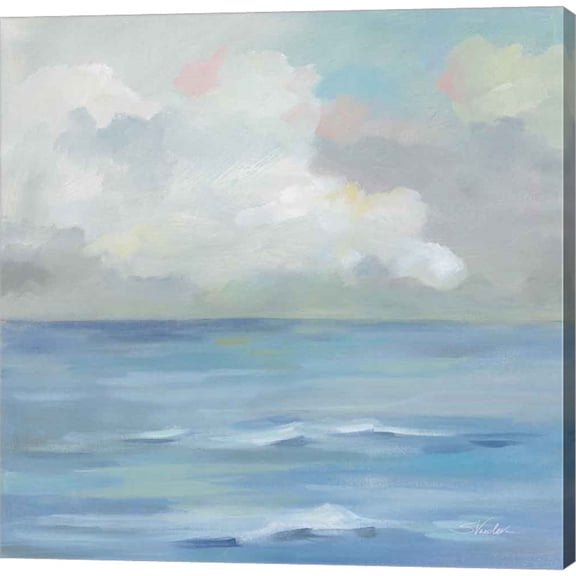 Great Art Now Morning Seaside Clouds by Silvia Vassileva, Canvas Wall Art, 16W x 16H