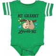 thumbnail image 3 of Inktastic My Granny Loves Me with Sloth and Hearts Boys or Girls Baby Bodysuit, 3 of 5