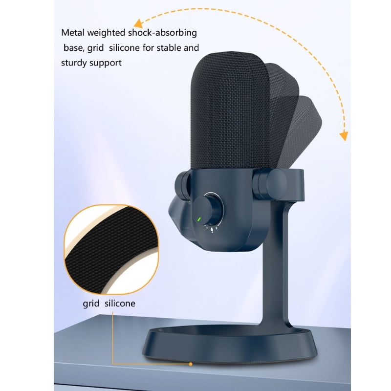 Portable Studio Grade Condenser Mic Featuring 20Hz 20kHz Frequency Response And Noise Cancellation